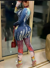 Womens Multicolor Jumpsuit